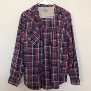 Burgundy Plaid Flannel
